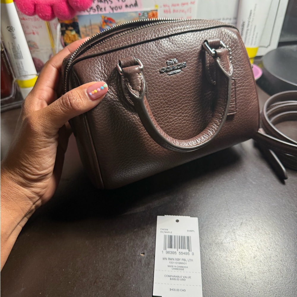 Coach Mini Rowen Leather Handbag